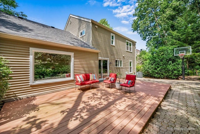 515 Timbers Trl, Saint Charles, IL 60174 - wooden deck featuring an outdoor living space