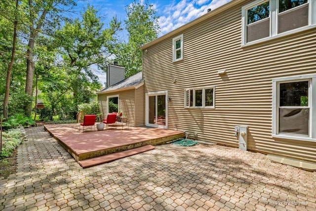 515 Timbers Trl, Saint Charles, IL 60174 - rear view of house with a patio and a chimney