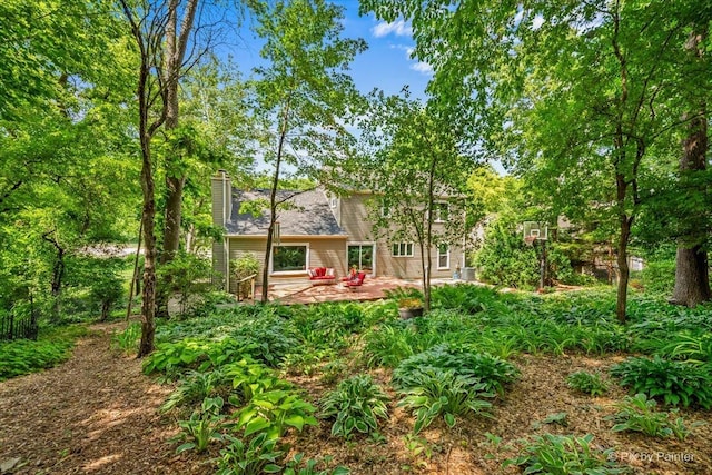 515 Timbers Trl, Saint Charles, IL 60174 - back of property with a chimney and a patio