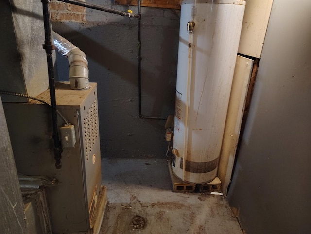 8924 S Paulina St, Chicago, IL 60620 - utility room with water heater and heating unit