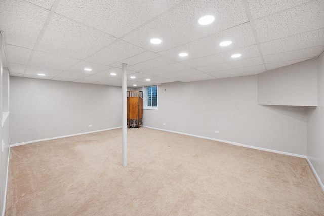 7358 Grandview Ct Unit 7358, Carpentersville, IL 60110 - finished basement featuring recessed lighting and carpet flooring