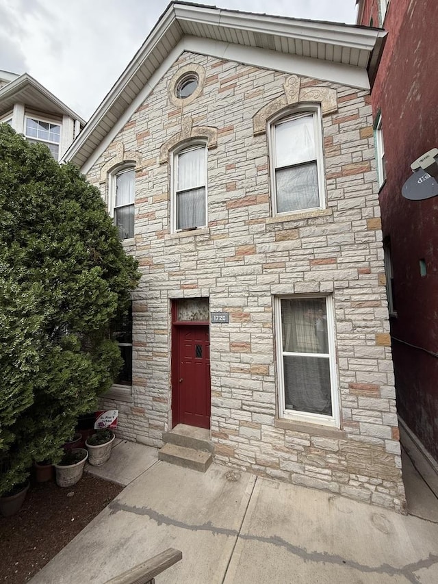 1720 W 17th St, Chicago, IL 60608 - view of front of property with stone siding