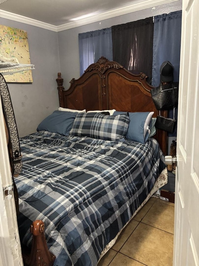5409 S Richmond St, Chicago, IL 60632 - bedroom with crown molding and tile patterned flooring