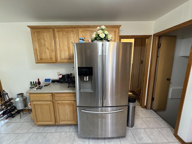 11117 S S Ave L, Chicago, IL 60617 - kitchen with stainless steel refrigerator with ice dispenser and light countertops