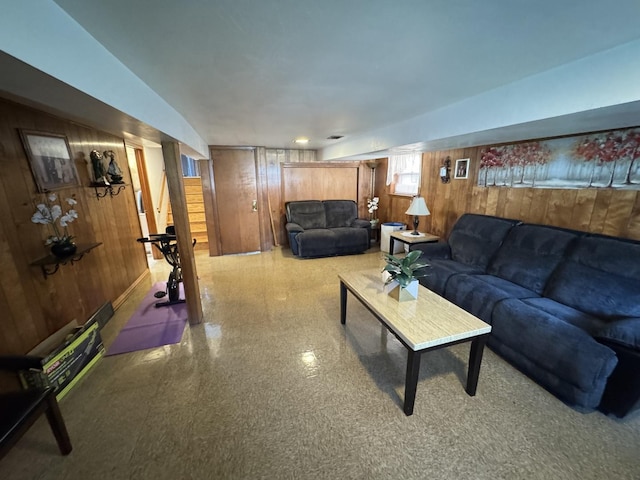 11117 S S Ave L, Chicago, IL 60617 - living area with wood walls
