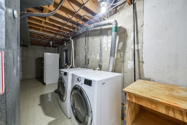 339 Windsor Dr, Bartlett, IL 60103 - laundry area featuring separate washer and dryer