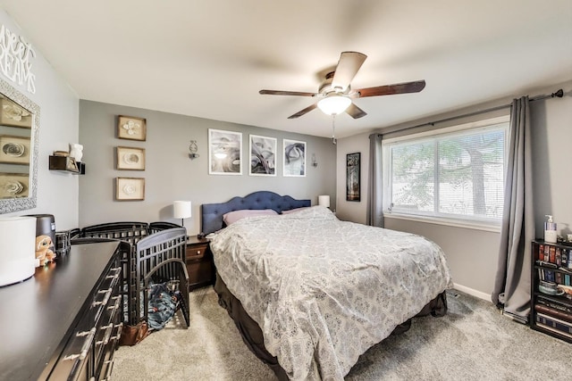 1042 Quanset Ct, Schaumburg, IL 60194 - bedroom featuring carpet flooring and a ceiling fan