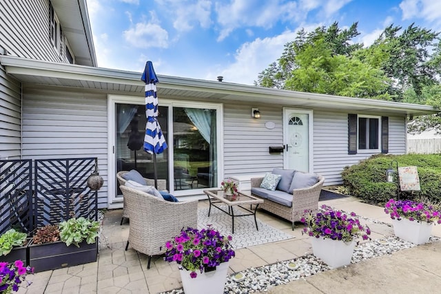 1042 Quanset Ct, Schaumburg, IL 60194 - view of patio featuring an outdoor living space