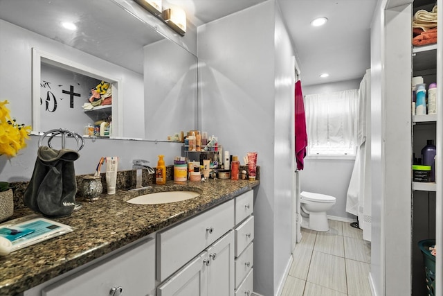 11030 S Ave L, Chicago, IL 60617 - bathroom featuring vanity, recessed lighting, and tile patterned floors