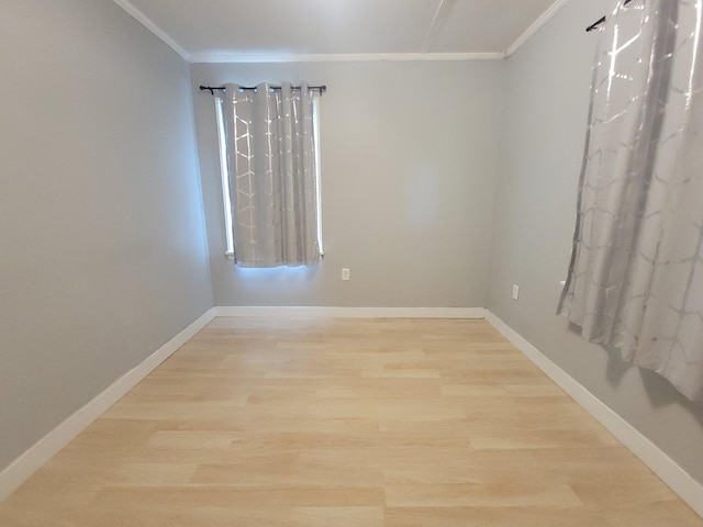 1357 Morgan St, Joliet, IL 60436 - unfurnished room with ornamental molding and light wood-style flooring