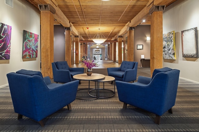 550 N Kingsbury St Unit 515, Chicago, IL 60654 - community lobby featuring wooden ceiling