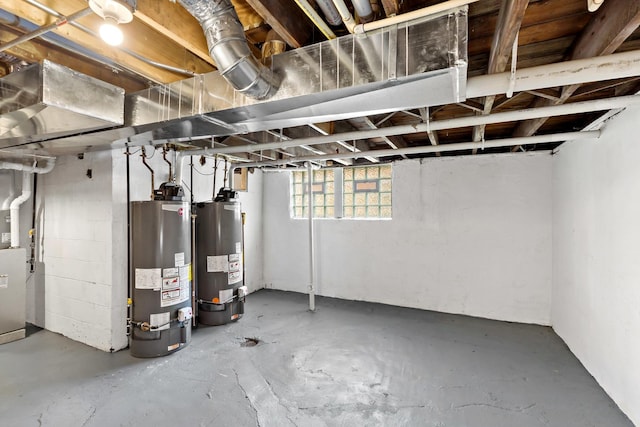 1668 Buena Vista Ave, Chicago Heights, IL 60411 - below grade area featuring gas water heater