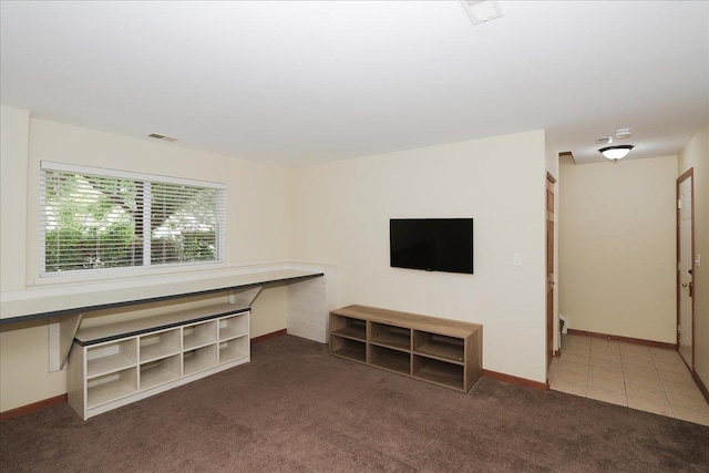 1137 N Claremont Dr, Palatine, IL 60074 - unfurnished living room featuring carpet and baseboards