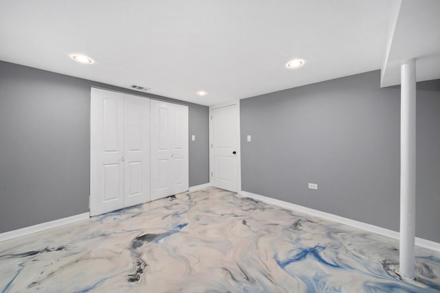 10806 S Vernon Ave, Chicago, IL 60628 - unfurnished bedroom featuring recessed lighting and a closet