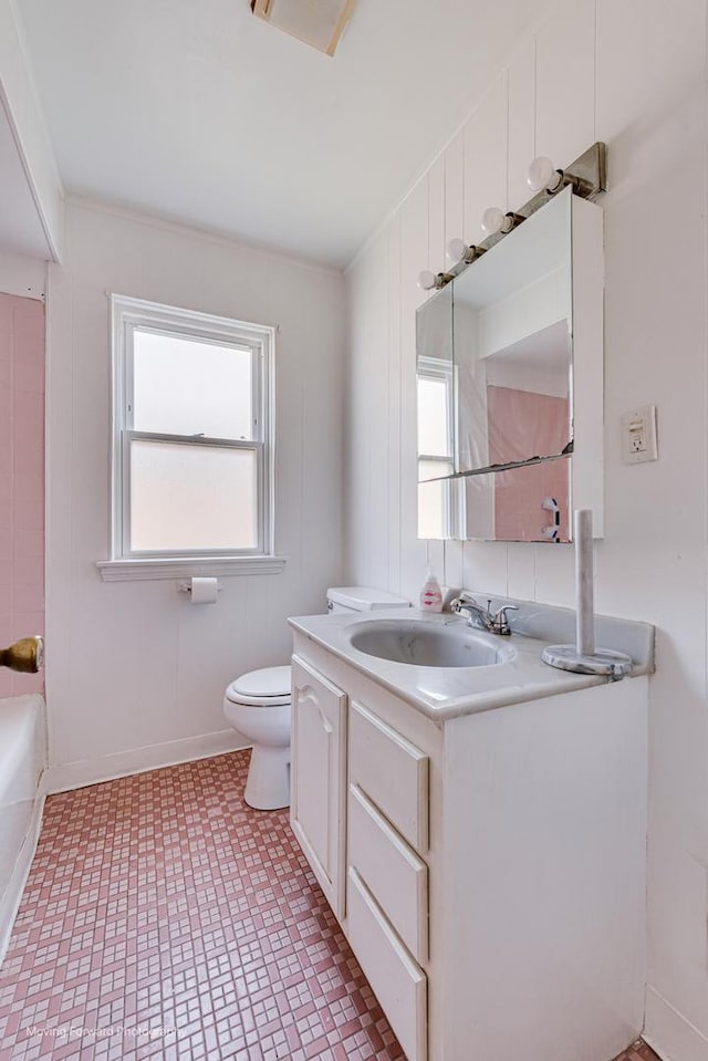 8822 S Paulina St, Chicago, IL 60620 - bathroom with vanity, a tub, tile patterned floors, and a shower