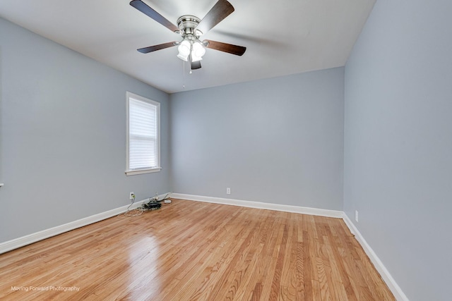 8822 S Paulina St, Chicago, IL 60620 - unfurnished room with light wood-type flooring and ceiling fan