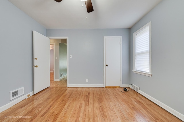 8822 S Paulina St, Chicago, IL 60620 - unfurnished bedroom featuring light wood-type flooring and ceiling fan