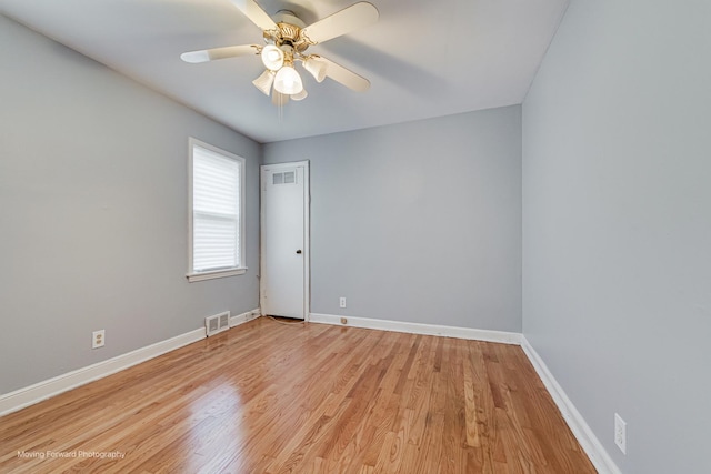 8822 S Paulina St, Chicago, IL 60620 - spare room featuring light wood-type flooring and a ceiling fan