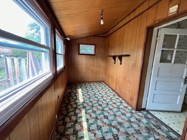 2722 Euclid Ave, Berwyn, IL 60402 - unfurnished sunroom with vaulted ceiling