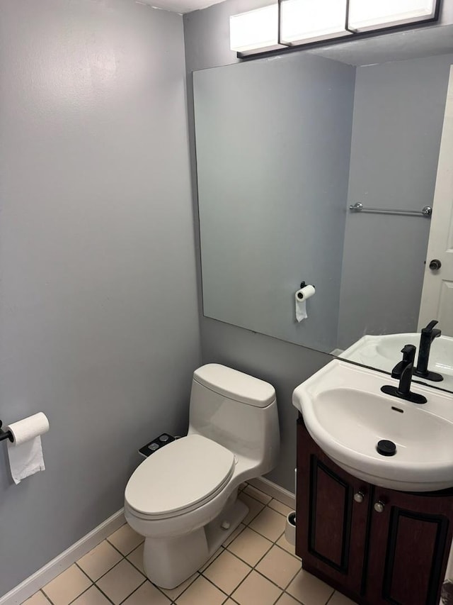 2404 Kenmore Ct, Schaumburg, IL 60193 - bathroom featuring vanity and tile patterned floors