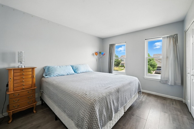 2942 Heather Ln, Montgomery, IL 60538 - bedroom with wood finished floors and a closet