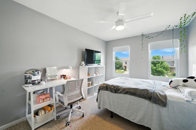 2942 Heather Ln, Montgomery, IL 60538 - bedroom featuring carpet flooring and ceiling fan