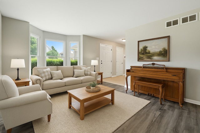 2942 Heather Ln, Montgomery, IL 60538 - living room with wood finished floors and baseboards