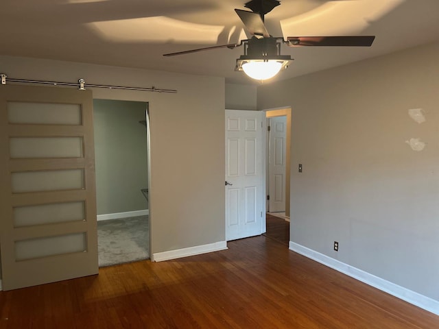 219 Spring Ave, Naperville, IL 60540 - unfurnished bedroom featuring wood finished floors and a ceiling fan