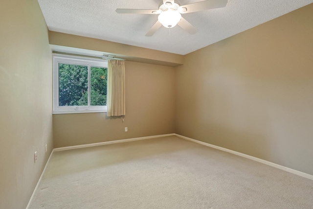 1501 Woodbridge Rd Unit 3E, Joliet, IL 60436 - carpeted spare room featuring a textured ceiling and ceiling fan