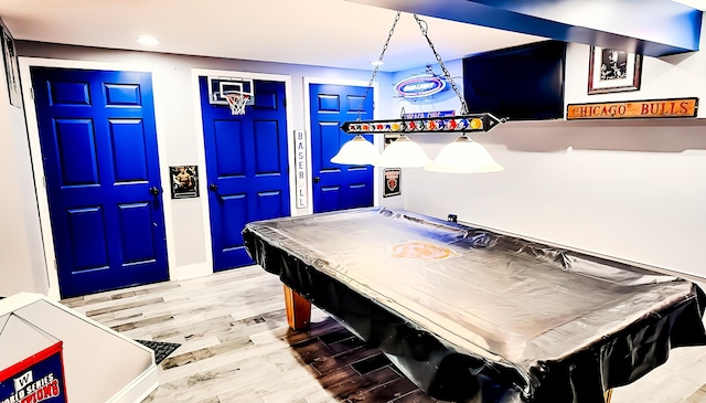 3113 Meadowsedge Ln, Joliet, IL 60436 - playroom with wood finished floors and billiards table