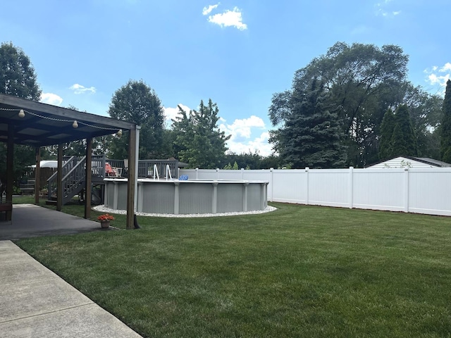 8544 Lawler Ave, Burbank, IL 60459 - fenced backyard with a patio area and stairway
