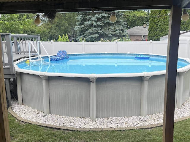 8544 Lawler Ave, Burbank, IL 60459 - view of pool with a fenced backyard and a wooden deck
