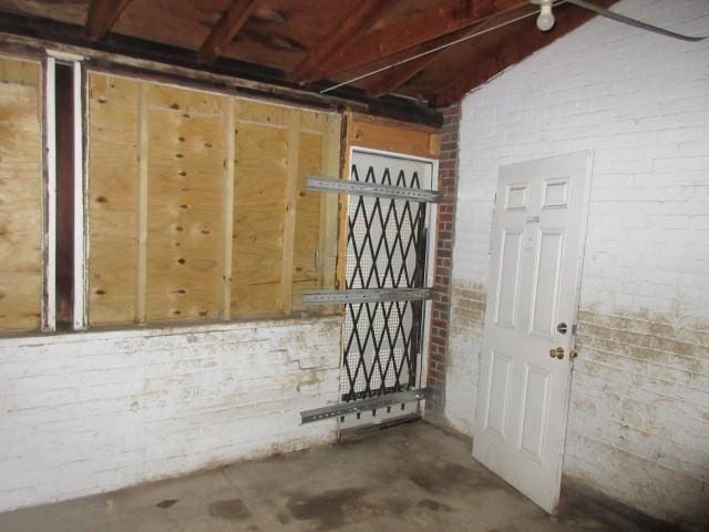 7700 S Ada St, Chicago, IL 60620 - basement featuring brick wall