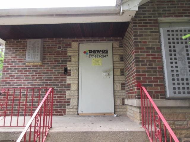 7700 S Ada St, Chicago, IL 60620 - view of exterior entry with brick siding