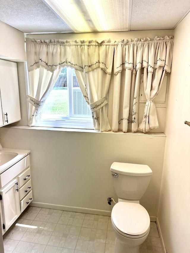 36429 N Edgewood Dr, Gurnee, IL 60031 - half bath featuring vanity and a textured ceiling
