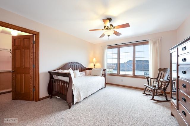 9299 Lee Hill Rd, Newark, IL 60541 - bedroom with carpet and a ceiling fan