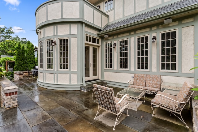 2423 Harrison St, Evanston, IL 60201 - view of patio with french doors