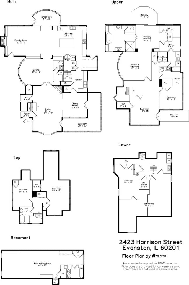 2423 Harrison St, Evanston, IL 60201 - view of room layout
