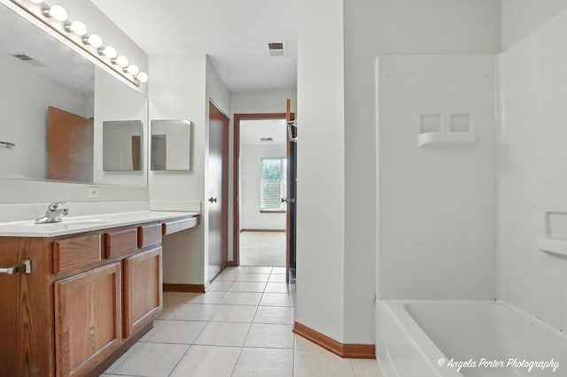 509 Legend Ln, Mchenry, IL 60050 - full bath with vanity, tile patterned flooring, and shower / washtub combination