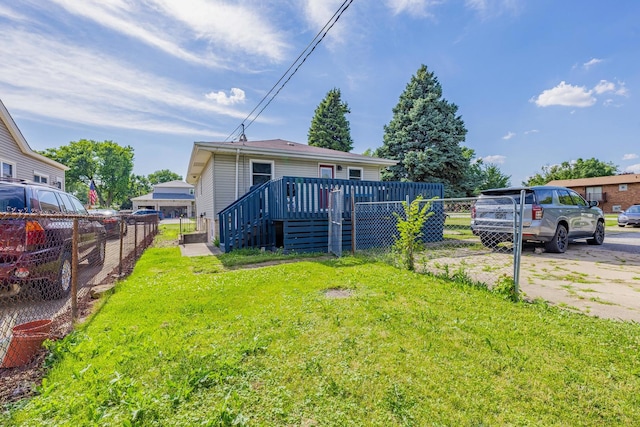 4941 W 119th St, Alsip, IL 60803 - view of yard with a deck