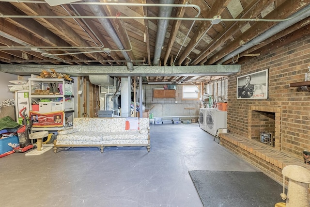 4941 W 119th St, Alsip, IL 60803 - below grade area featuring independent washer and dryer