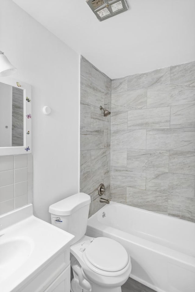 4018 Oxford Ct, Streamwood, IL 60107 - full bath featuring shower / washtub combination and vanity