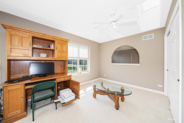 18011 Breckenridge Blvd, Orland Park, IL 60467 - office area with carpet flooring and ceiling fan