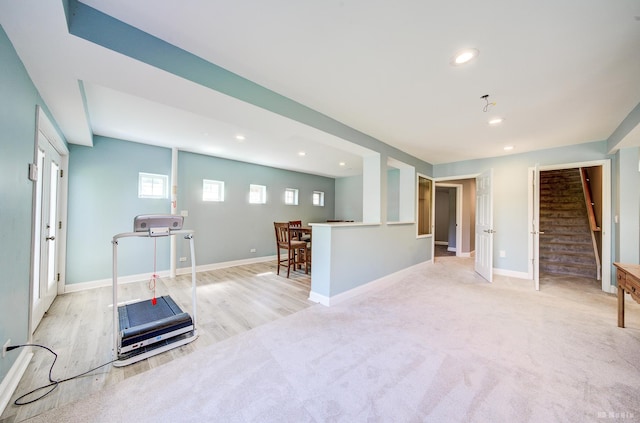 18011 Breckenridge Blvd, Orland Park, IL 60467 - exercise area with recessed lighting and carpet floors