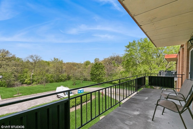 940 Holbrook Rd Unit 34C, Homewood, IL 60430 - balcony with a view of trees