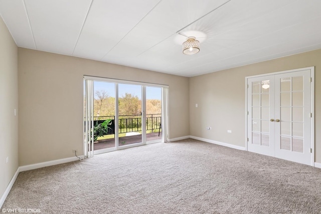 940 Holbrook Rd Unit 34C, Homewood, IL 60430 - empty room with carpet and french doors