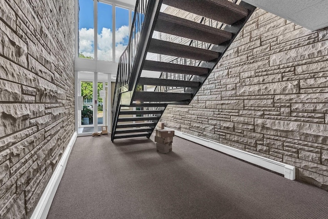 120A Collen Dr Unit 105, Lombard, IL 60148 - stairs featuring a towering ceiling
