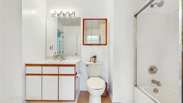 1828 Wicker St, Woodstock, IL 60098 - bathroom featuring vanity, washtub / shower combination, and tile patterned floors