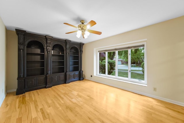 1234 Will Dr, Lockport, IL 60441 - empty room featuring wood finished floors and ceiling fan
