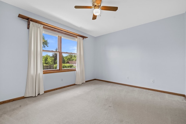 15893 Aime Ln, Wadsworth, IL 60083 - spare room with light carpet and ceiling fan